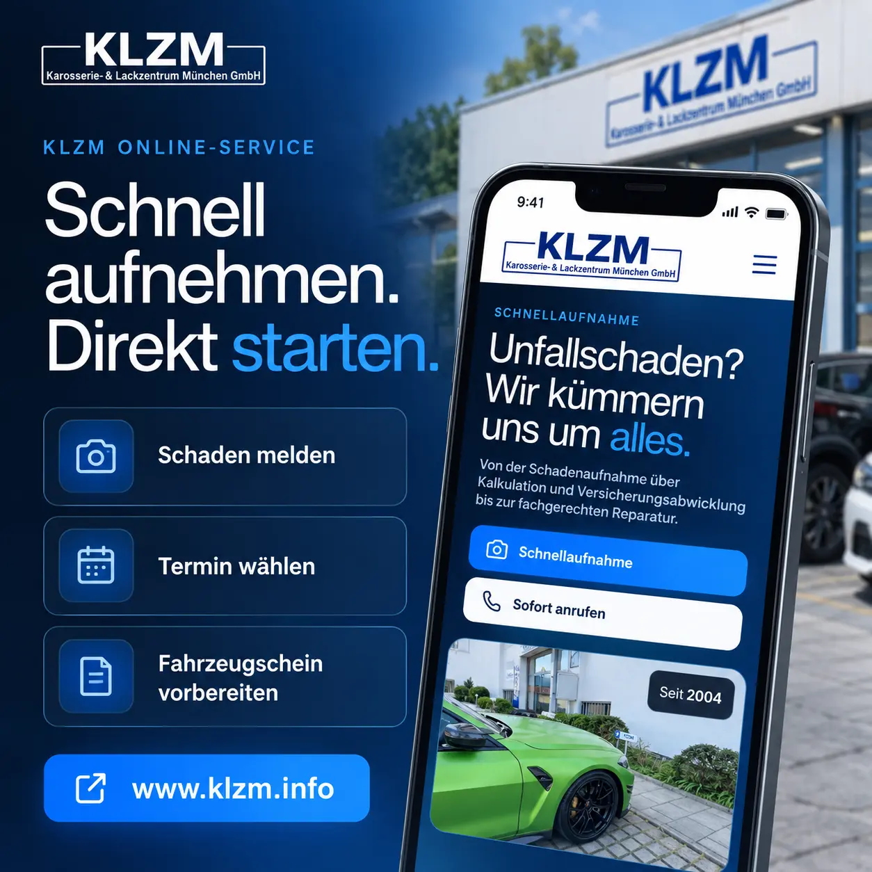 KLZM Online-Service – aktueller KLZM Flyer