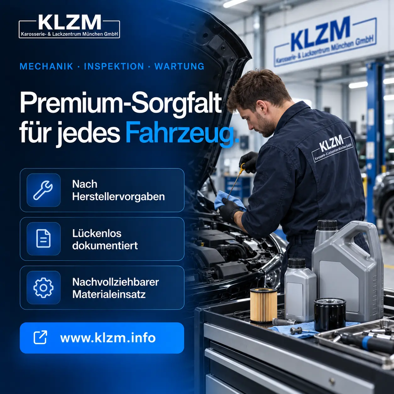 Wartung & Autoservice – aktueller KLZM Flyer